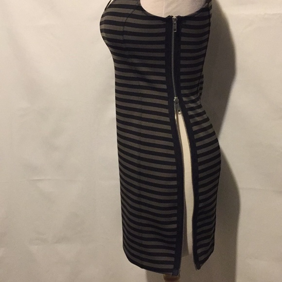 Central Park West Striped Side Zipper Dress - Picture 7 of 10